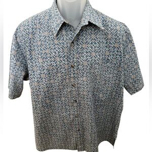 COOKE STREET Aloha Hawaiian Collared Shirt Men L Large